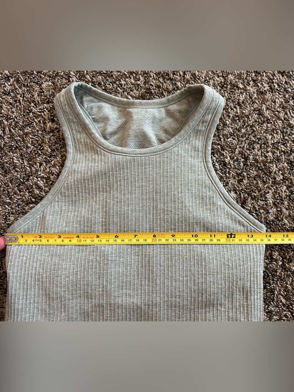 CRZ YOGA Seamless Ribbed High Neck Crop Tank Top size small - Picture 8 of 8